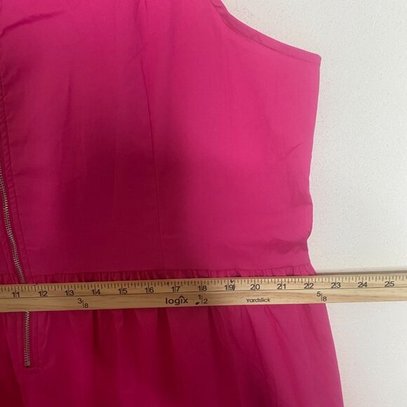 NEW Ashley Stewart Maxi Dress Womens Size 26/28 Pink Sleeveless Tiered Boho - Picture 10 of 11